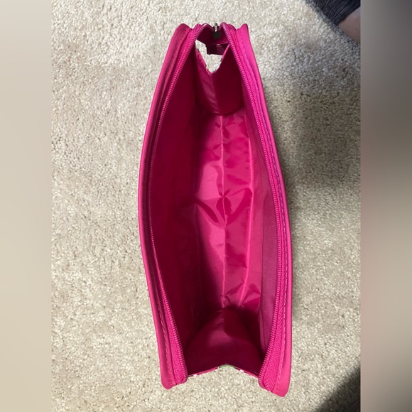 Trina Turk for Clinique Makeup Bag Set Pink, Green Blue Leaf Pattern - Picture 5 of 11